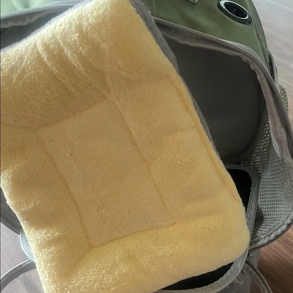 Green Bubble Pet Carrier Backpack with Clear Dome